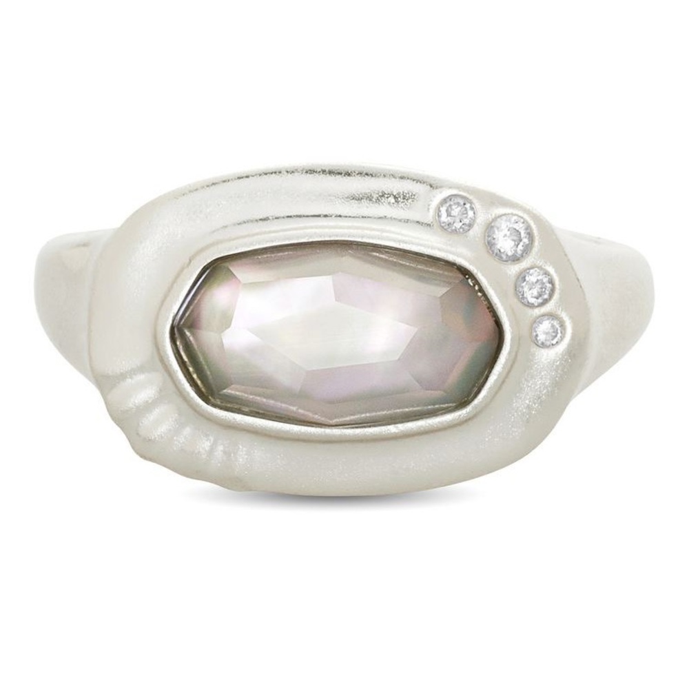 Kendra Scott Gray Illusion Ring 8